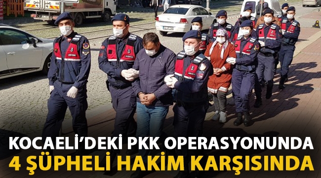 Kocaeli'deki PKK operasyonunda 4 kişi yakalandı!