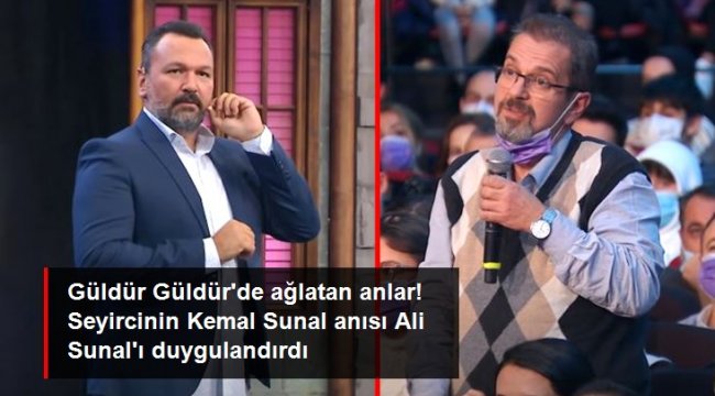 Güldür Güldür'de seyircinin Kemal Sunal anısı Ali Sunal'ı duygulandırdı